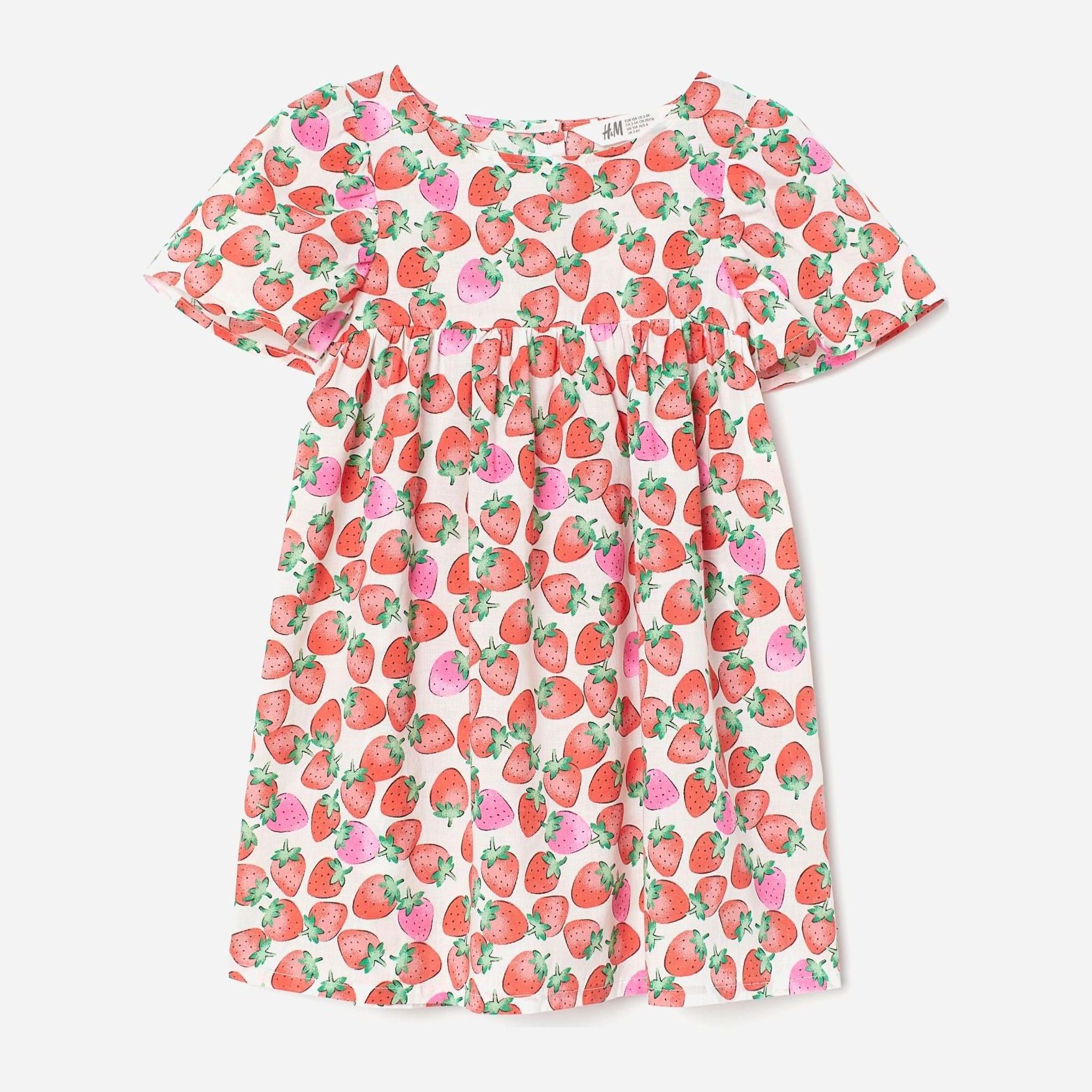 

Платье H&M 2404-8204801 116 см Белый/Клубника