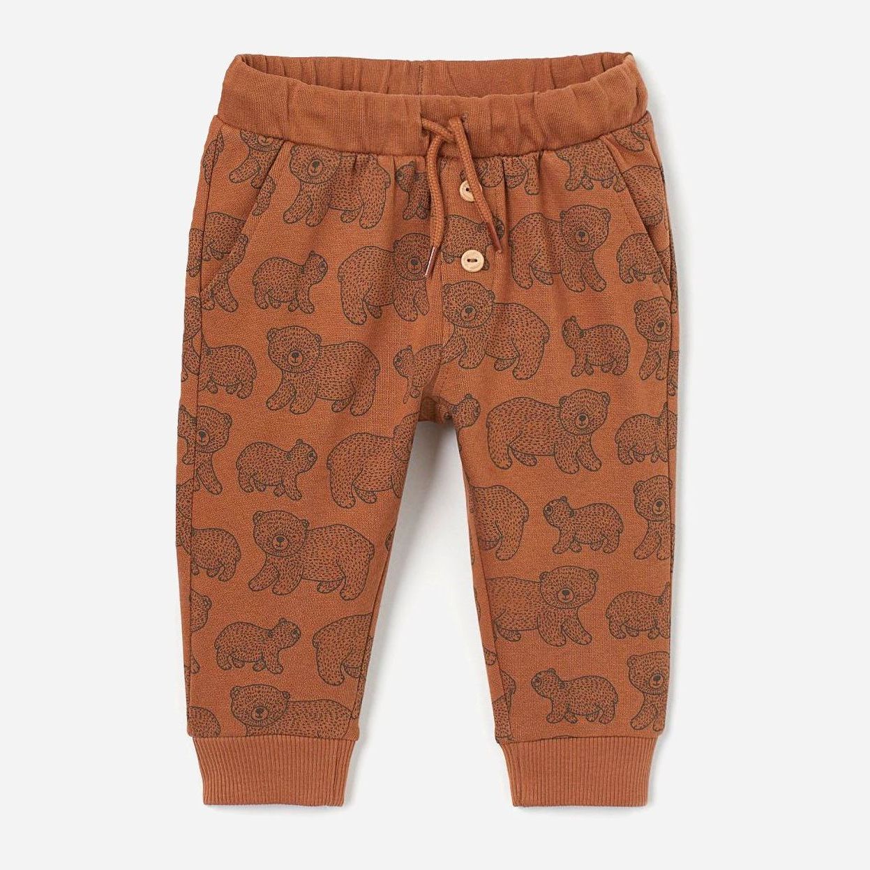 

Спортивные штаны H&M 3003-82403822 74 см Коричневый/Принт