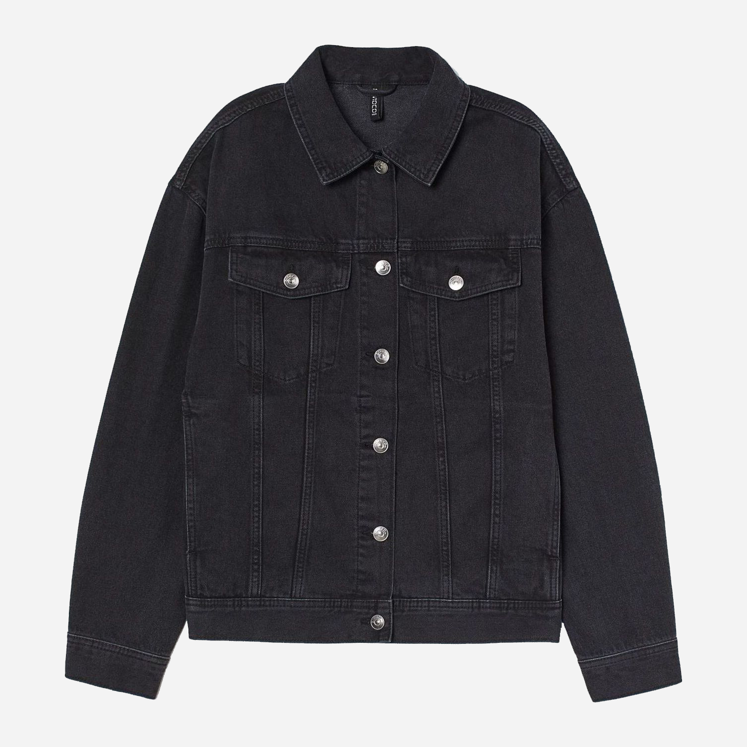 

Джинсовая куртка H&M 8296432bar  Черная, Джинсовая куртка H&M 8296432bar S Черная