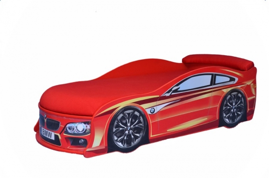 

Кровать-машина Avto-UA BMW красная с матрасом Стандарт с механизмом 80х180