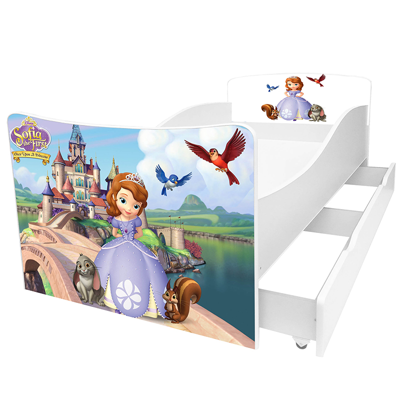 

Детская кровать с ящиком Viorina-deko Kinder-23 София new 80х160
