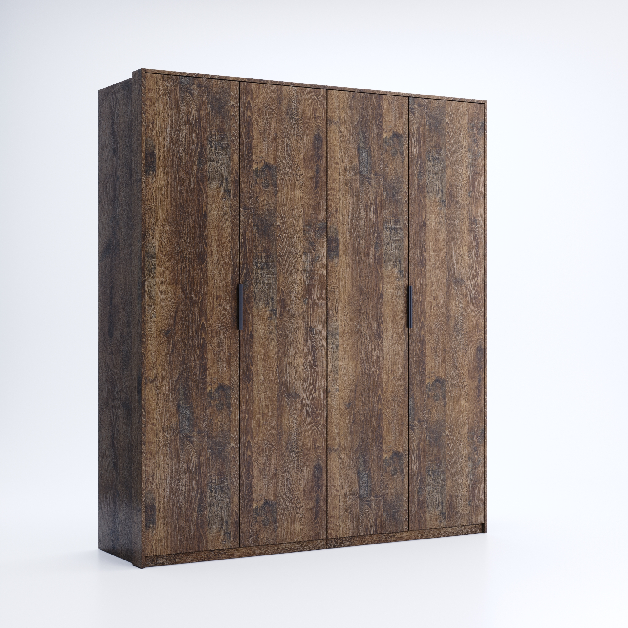 

Шкаф распашной MiroMark Quadro Дуб Фрегат Четырехдверный без зеркала KV-24-OF + OP-06-WB + OP-08-WB