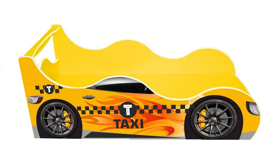 

Кровать-машинка Viorina-Deko Драйв-0002 Taxi Желтый без ПМ 70х160