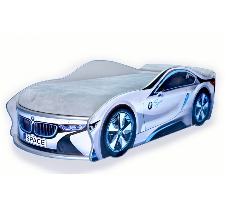 

Кровать-машина Avto-UA BMW Space серая с матрасом Стандарт с механизмом 70х150