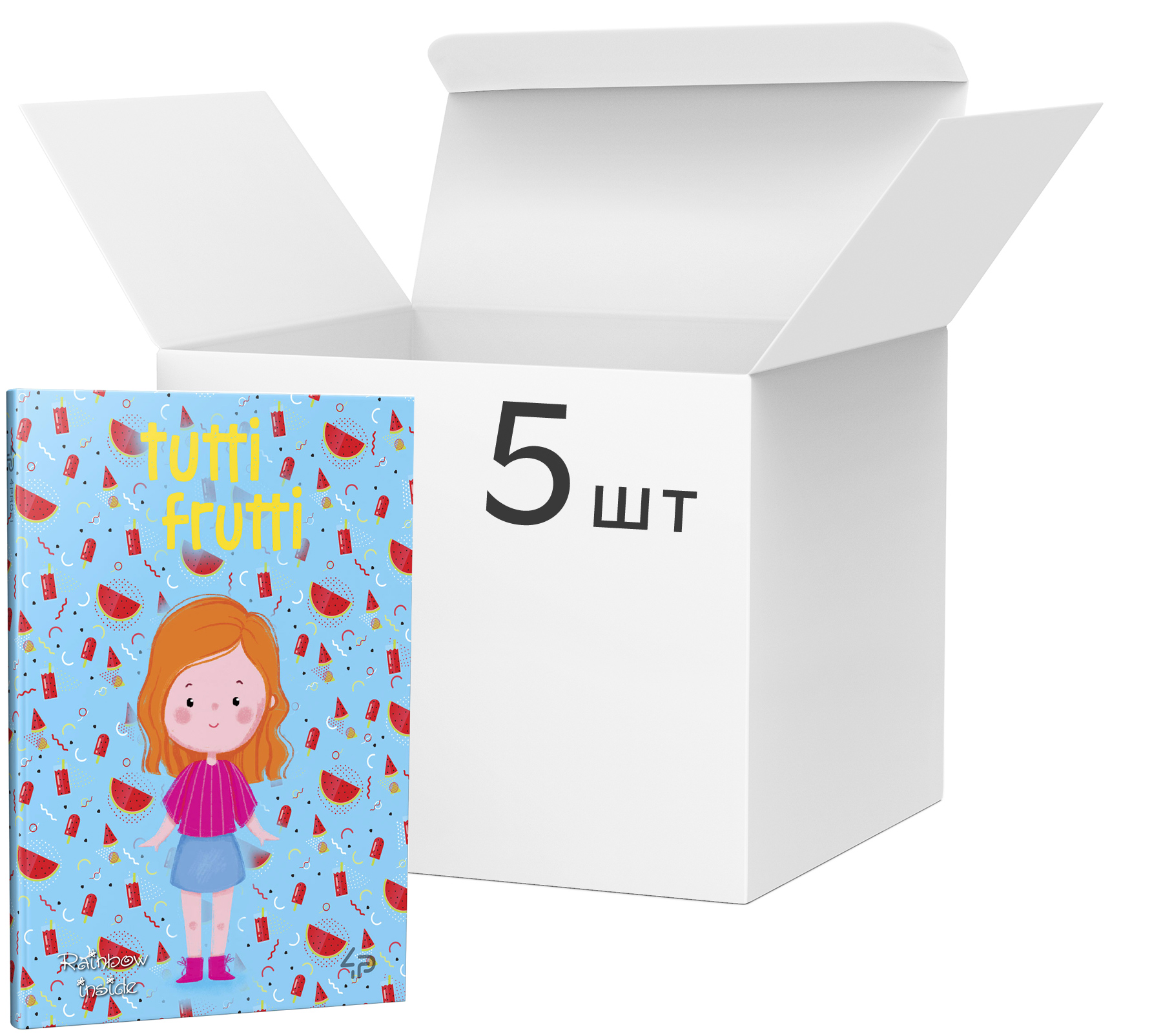 

Упаковка блокнотов 4Profi Profiplan Artbook Rainbow Tutti Frutti A6 без линовки 48 листов Watermelon 5 шт (901388)