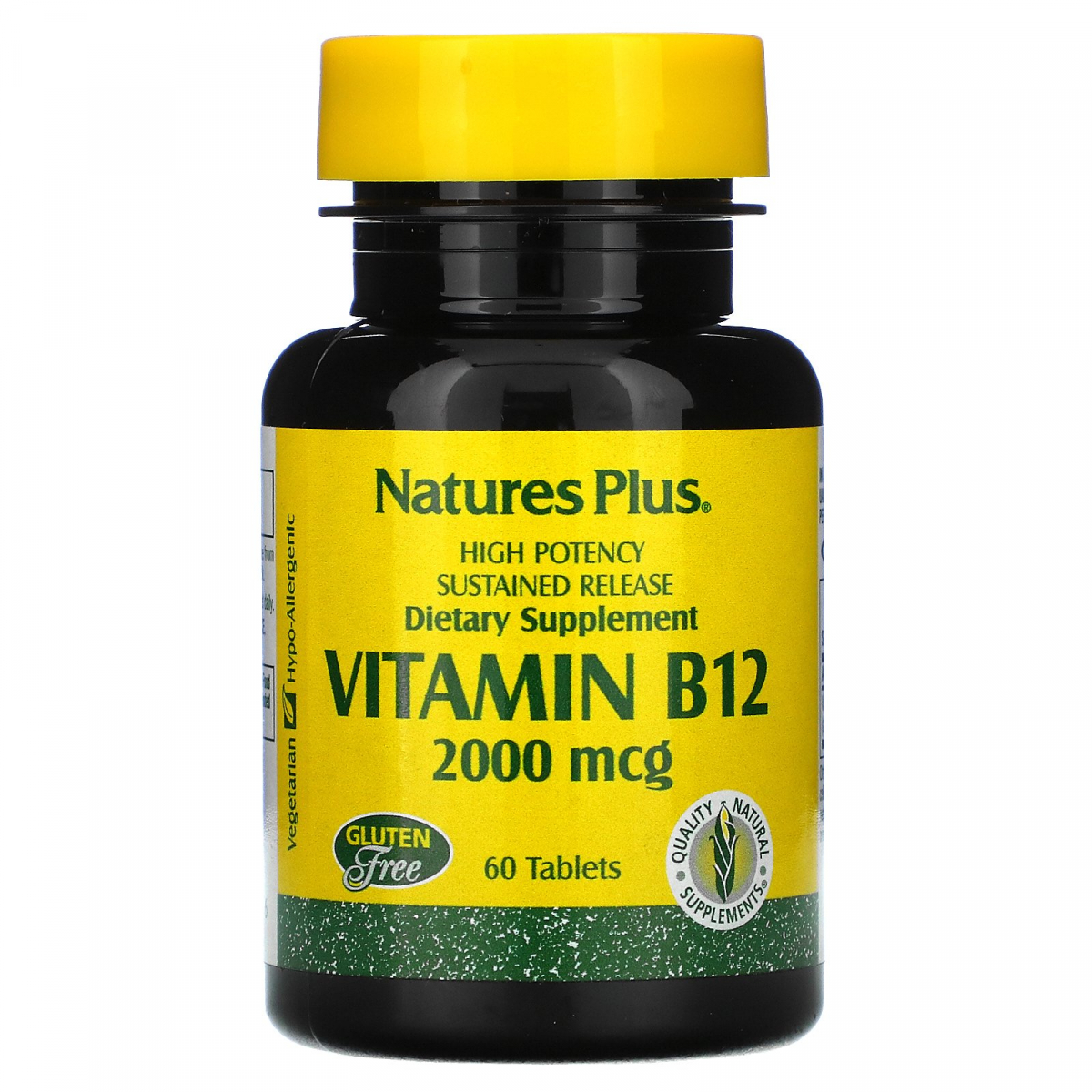 

Витамин B12 Nature's Plus (Vitamin B12) 2000 мкг 60 таблеток