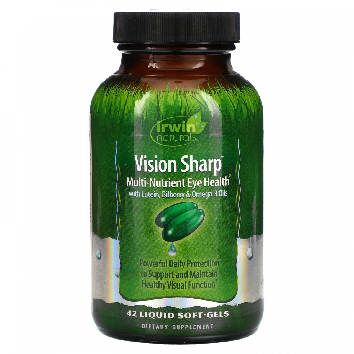 

Vision Sharp, Питательные вещества для здоровья глаз, Irwin Naturals, 42 жидких гелевых капсулы