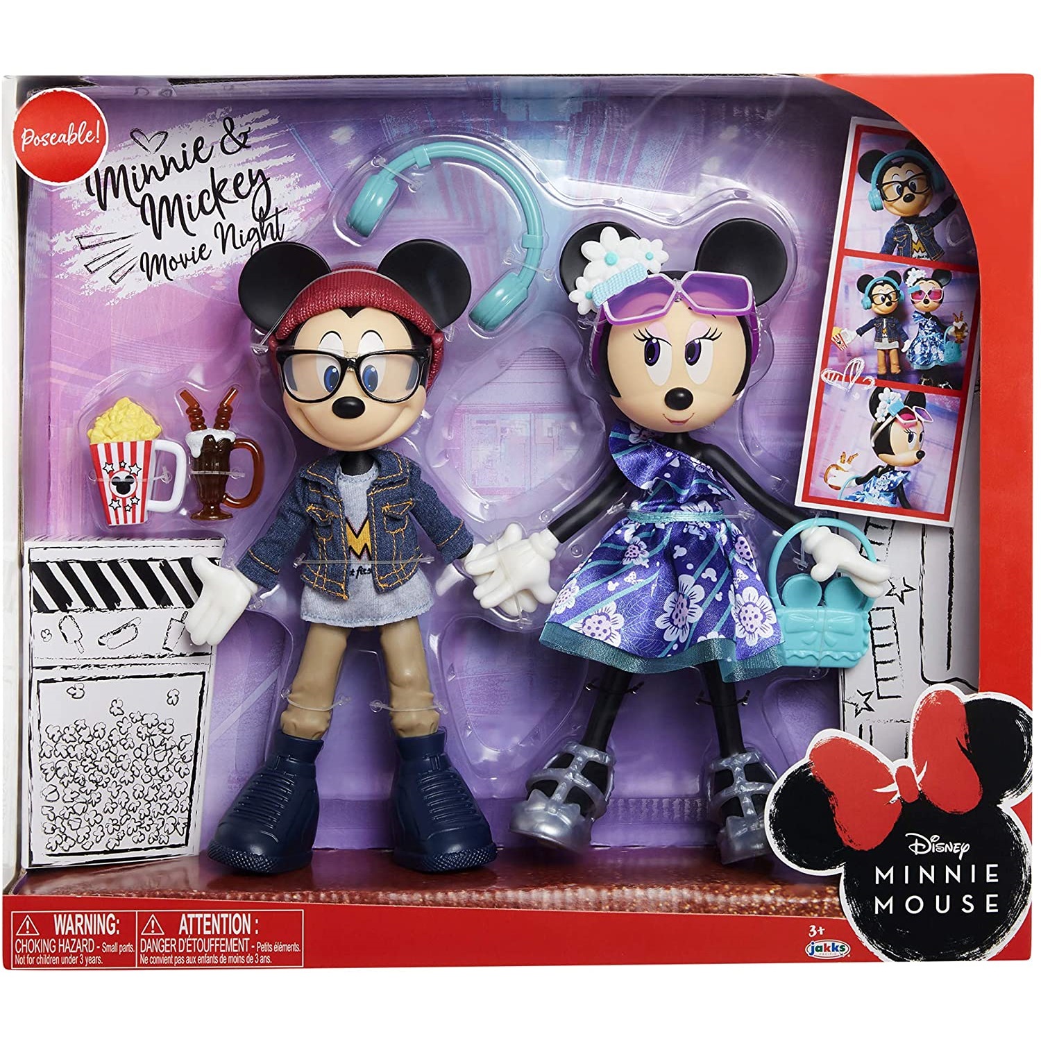 

Набор кукол Микки и Минни Маус Ночь кино Disney Minnie and Mickey Movie Night 20260