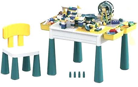 

Игровой столик конструктор 2 в 1 Le Hai 6303 Парк развлечений 152 детали