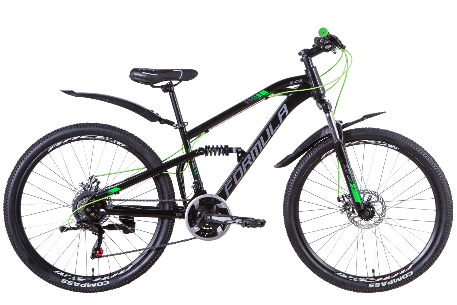

Велосипед 26" Formula BLAZE 2021 (черно-зеленый ) Formula OPS-FR-26-455