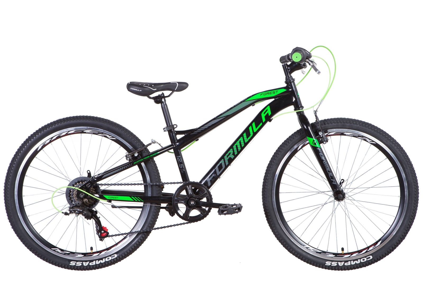 

Велосипед 24" Formula FOREST 2021 (черно-зеленый с серым) Formula OPS-FR-24-274