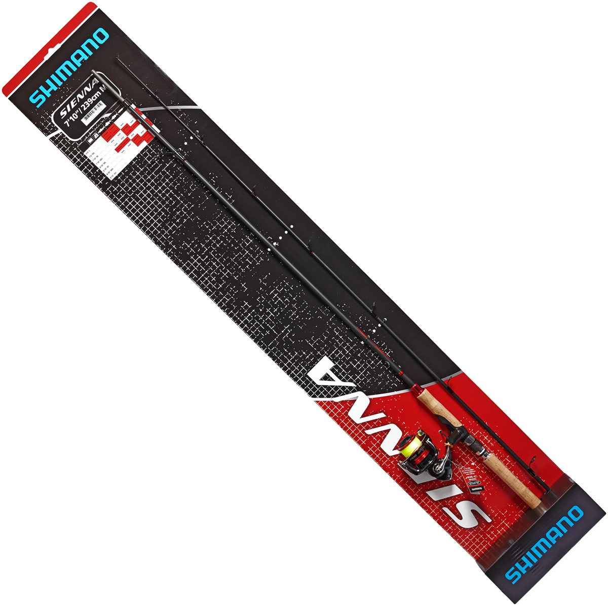 

Набор Shimano Sienna 2.39m/7'10" 7-35g Sienna 2500FG Mono 0,26mm