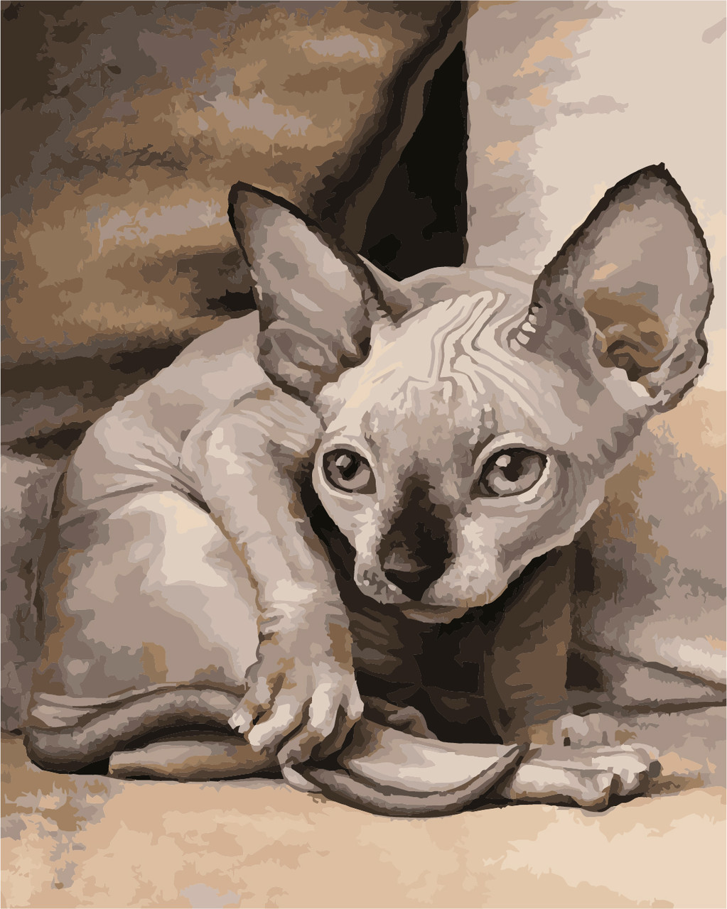 

Картина за номерами "Екзотична кішка" ArtStory 40х50 см Разноцветный 000169060