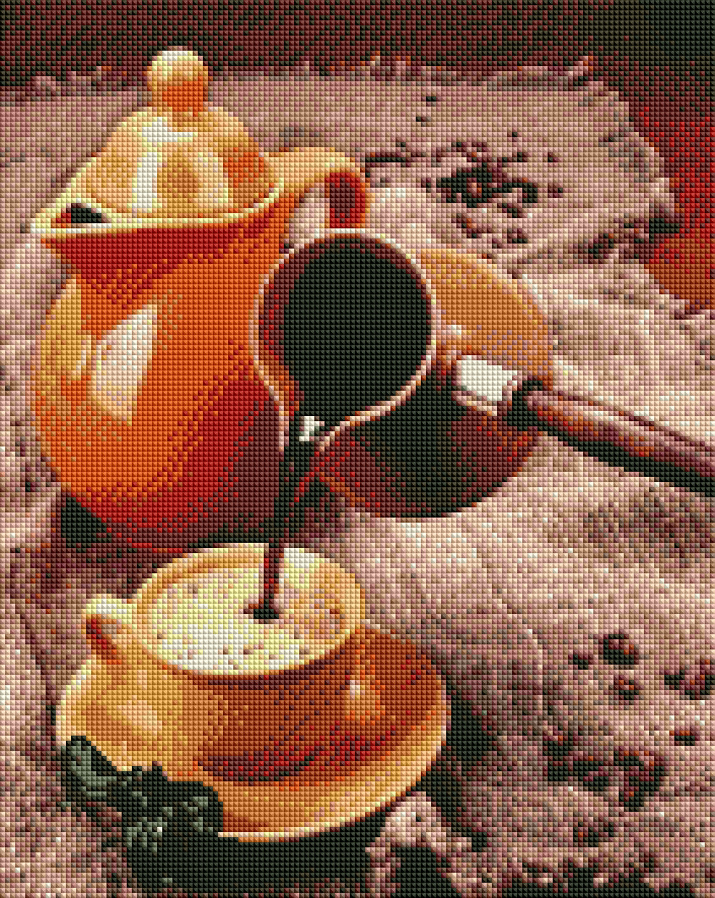 

Алмазна мозаїка "Ароматна кава" ArtStory 40х50 см Разноцветный 000169647