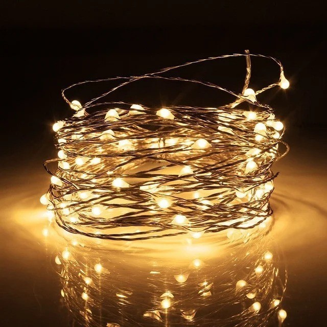 

Гирлянда светодиодная нить капля росы 30 м 300 LED от сети 220В теплая белая