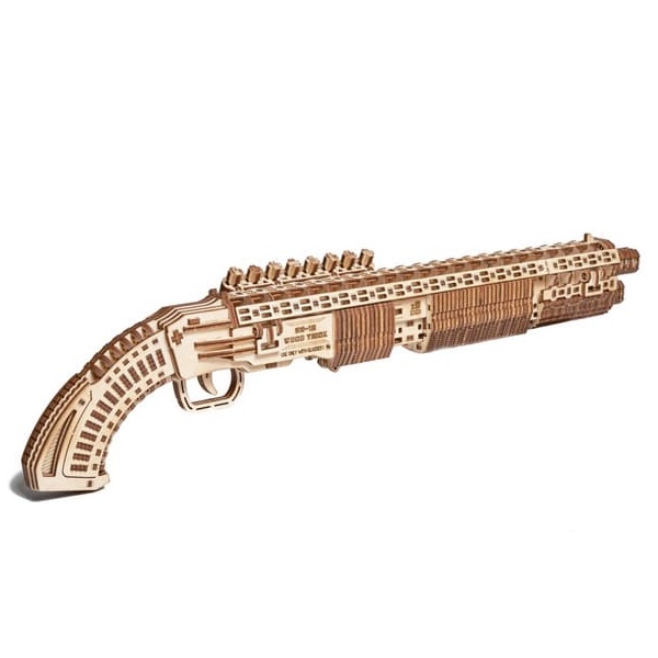 

3D конструктор Wood Trick Дробовик SG-12 (390 деталей)