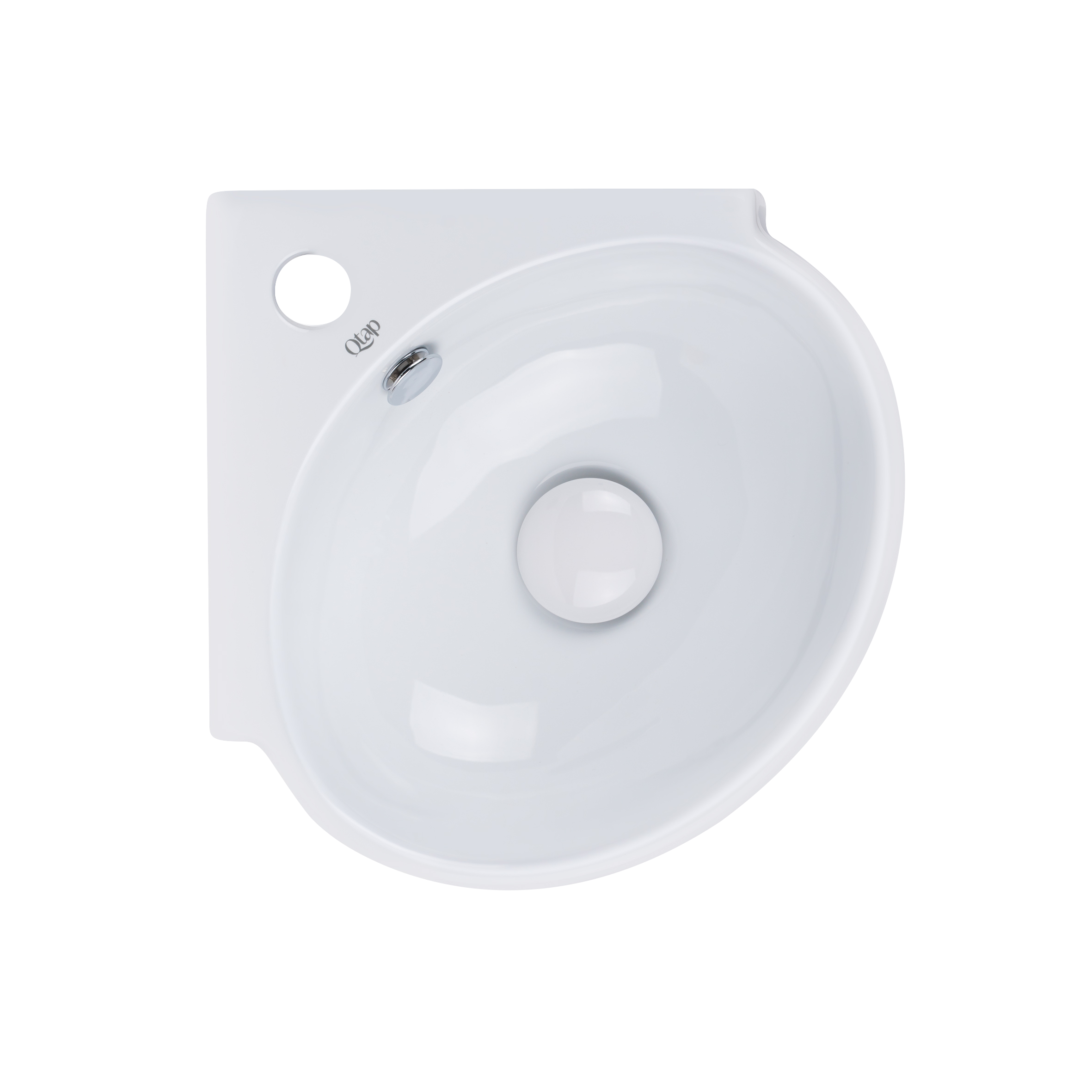 

Раковина Qtap Leo з донним клапаном QT11115010W