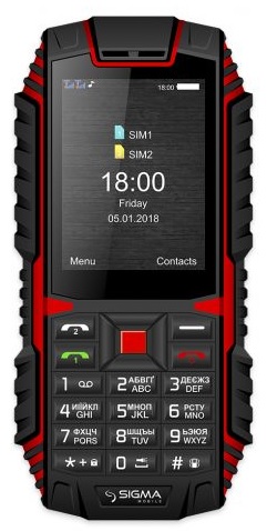 

Мобильный телефон Sigma mobile Х-treme DT68 Dual Sim Black/Red
