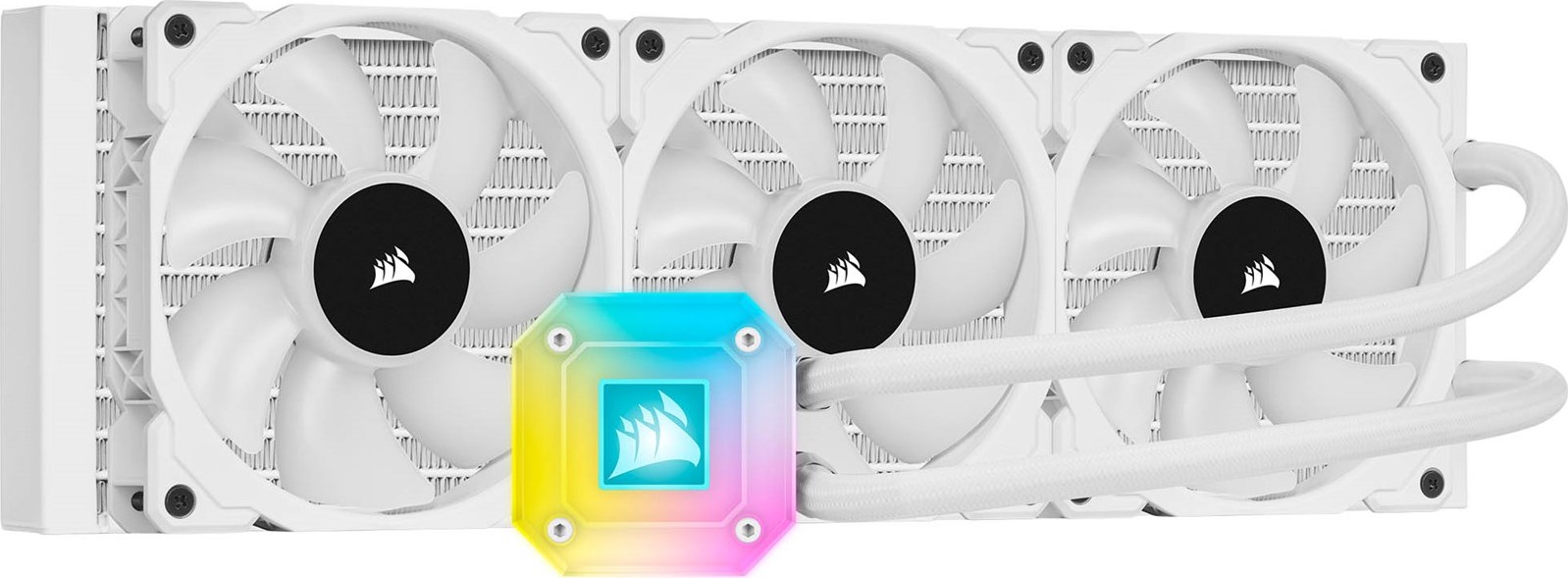 

Система водяного охлаждения Corsair iCUE H150i ELITE CAPELLIX Liquid CPU Cooler White (CW-9060051-WW), Intel: 2066/2011/1200/1151/1150/1155/1156/1366, AMD: TRX4/TR4/AM4/AM3/AM2, 397х120х27 мм