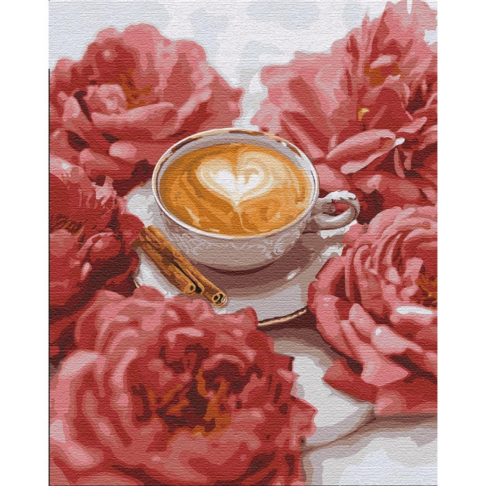 

Картина по номерам. "Минутка на кофе" 40*50см