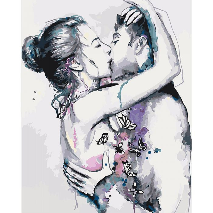 

Картина по номерам. "Бабочки в животе" 40*50см