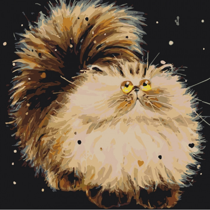 

Картина по номерам. "Котик облачко" 40*40см