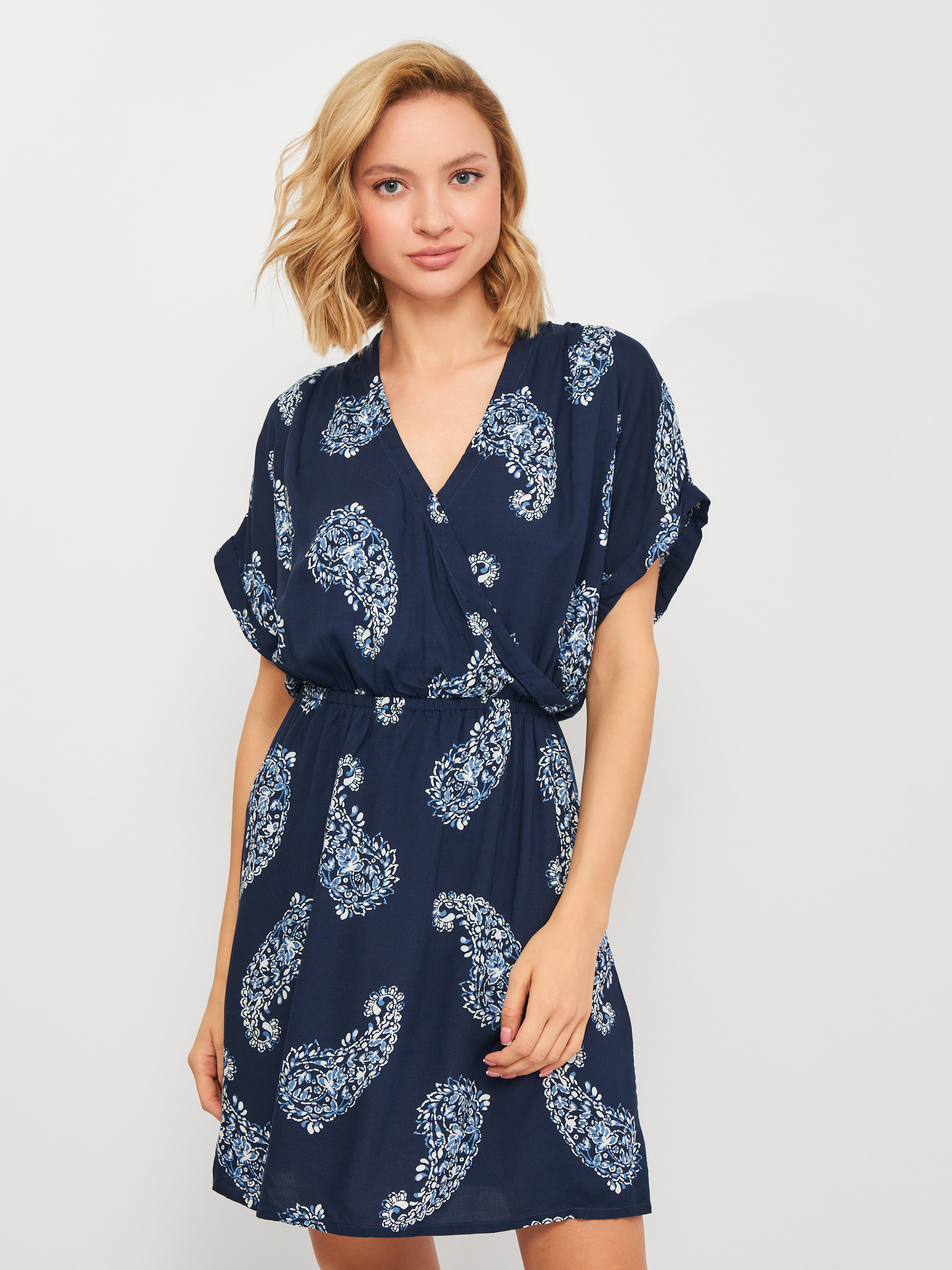 

Платье H&M  темно синий цветы 27078719601, Платье H&M 34 темно синий цветы 27078719601
