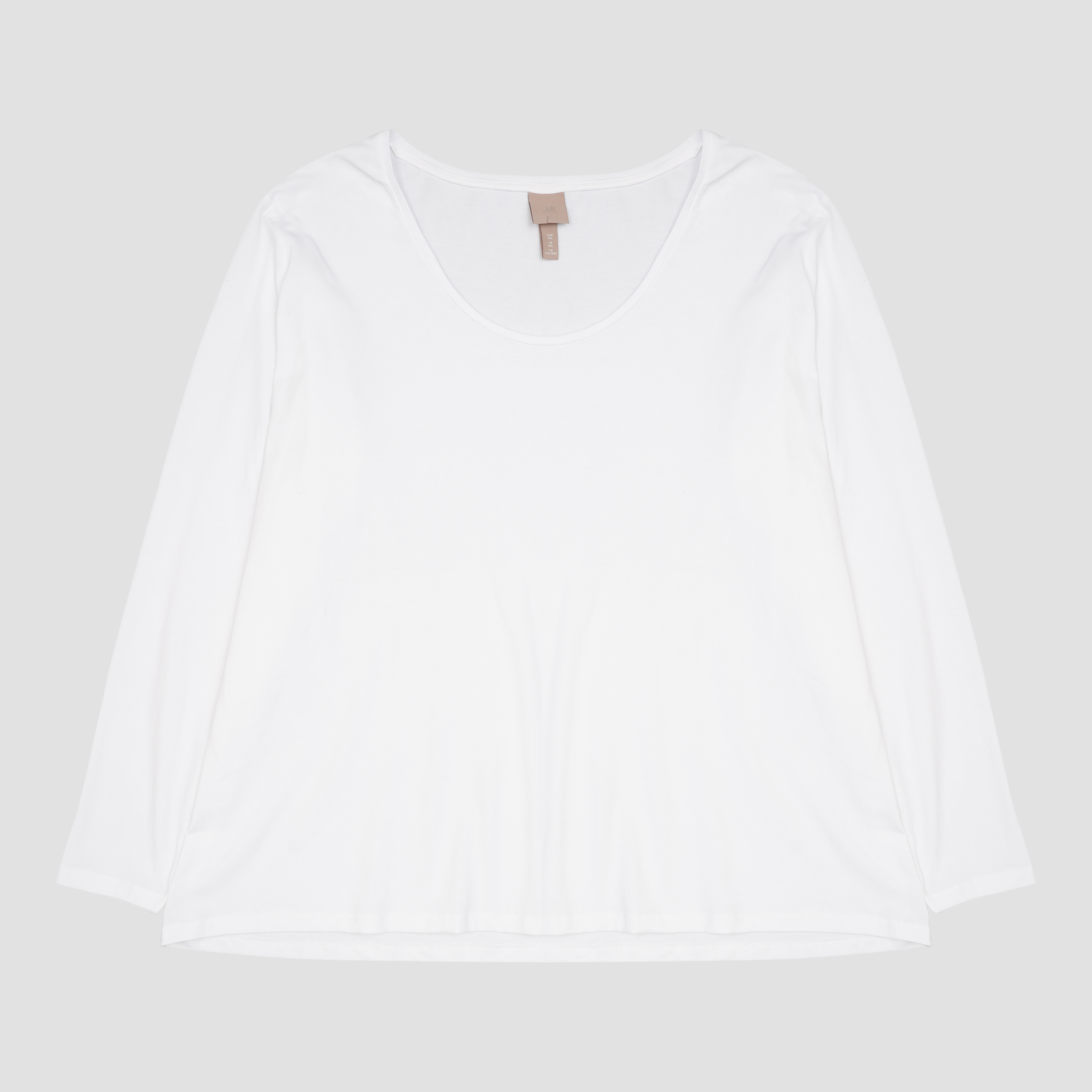 

Лонгслив H&M 4XL белый 27078310272