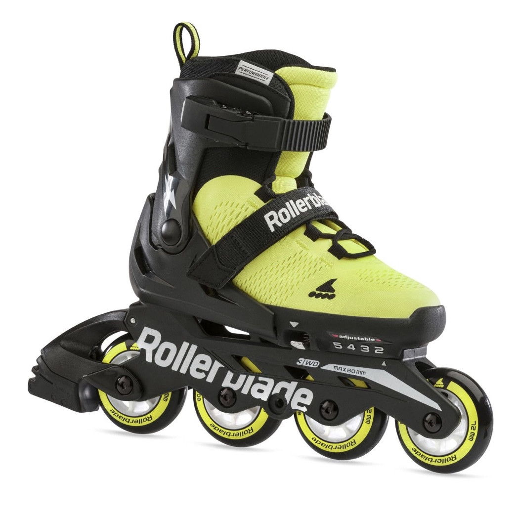 

Детские ролики Rollerblade Microblade SE Black/Lime