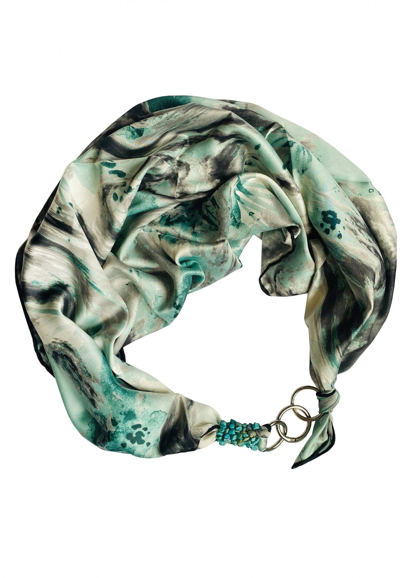 

Платок "Малахитовое сияние" от бренда MyScarf, подарок женщине