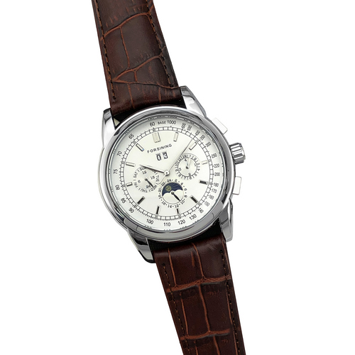 

Наручные часы Forsining 319 Brown-Silver-White
