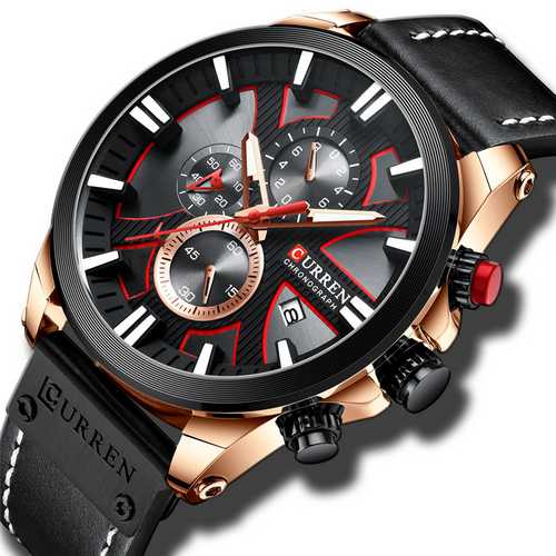

Наручные часы Curren 8346 Black-Cuprum