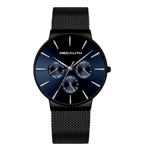 

Наручные часы Megalith 0047M-6 Black-Blue