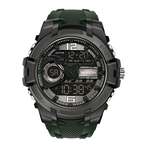 

Наручные часы Sanda 6015 Green-Black