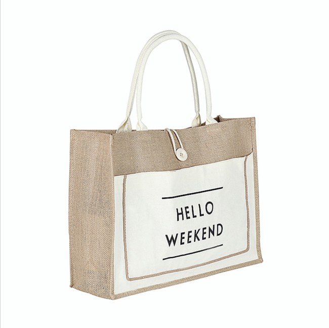 

Сумка льняная Hello Weekend GABWE плетеная L Белый