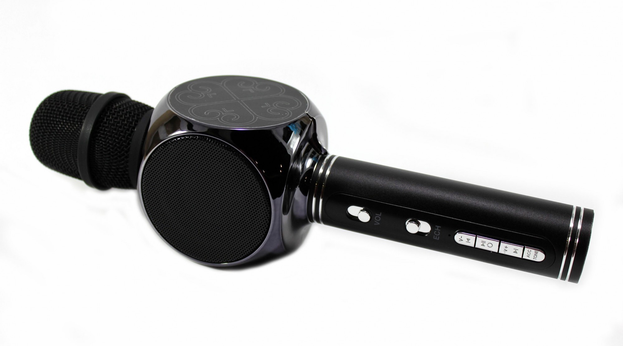 

Беспроводной портативный Bluetooth колонка и микрофон для караоке 2в1 Wster Y 63 Черный