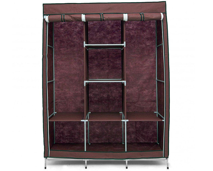 

Шкаф тканевый складной HCX «88130 brown» 130х45х175 см Коричневый