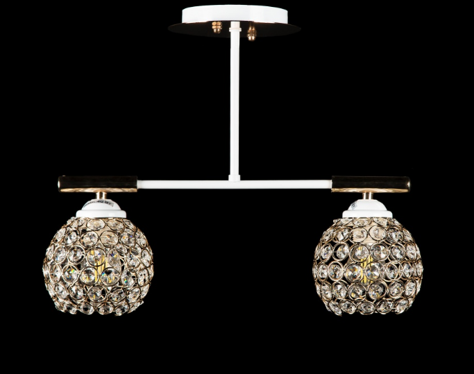 

Люстра с плафонами Ray L9804A/2 (WHI+FG) (AN005035)