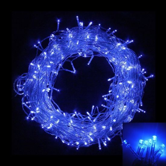 

Светодиодная гирлянда 300 led цвет синий (прозрачный силиконовый провод) B1 4857