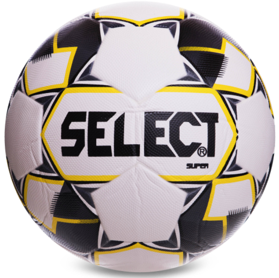 

Мяч футбольный SELECT Viking NFHS FB-0552 №5 PVC клееный белый-черный-желтый (IN07314)