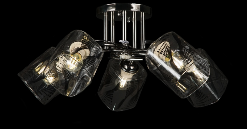 

Люстра с плафонами Ray L9622/5 (GM) (AN004987)