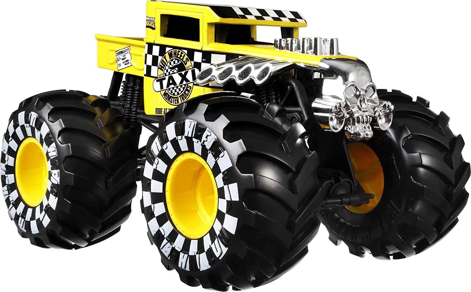 

Машинка Hot Wheels Monster Trucks монстр трак 1:24 Bone Shaker Taxi (GTJ45)