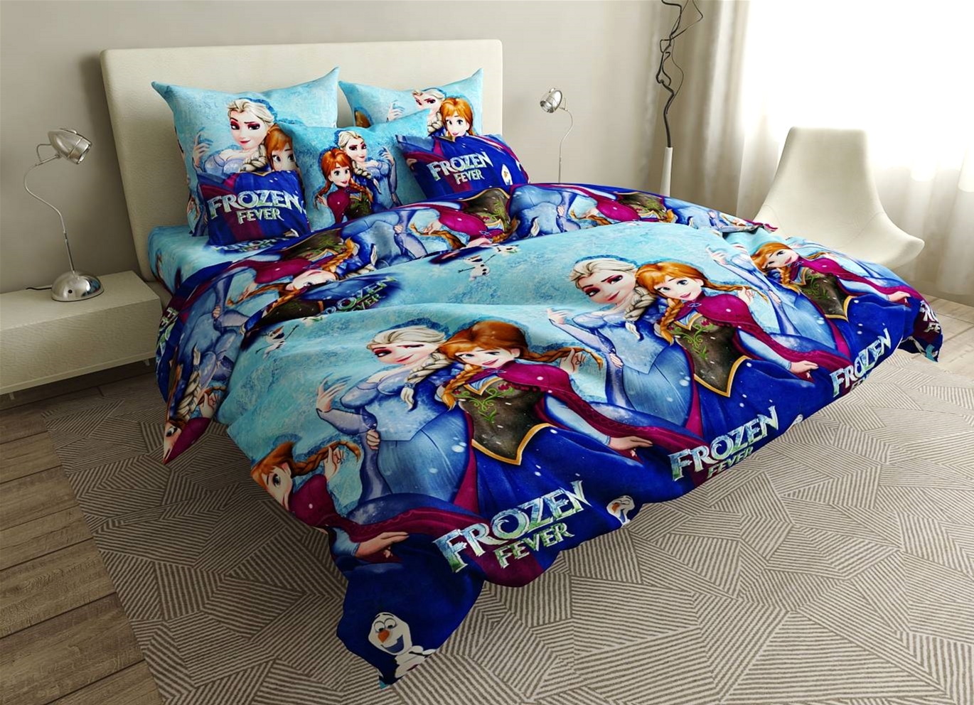 

Пододеяльник MirSon Бязь Premium 17-0411 Frozen Forever 220 х 240 см