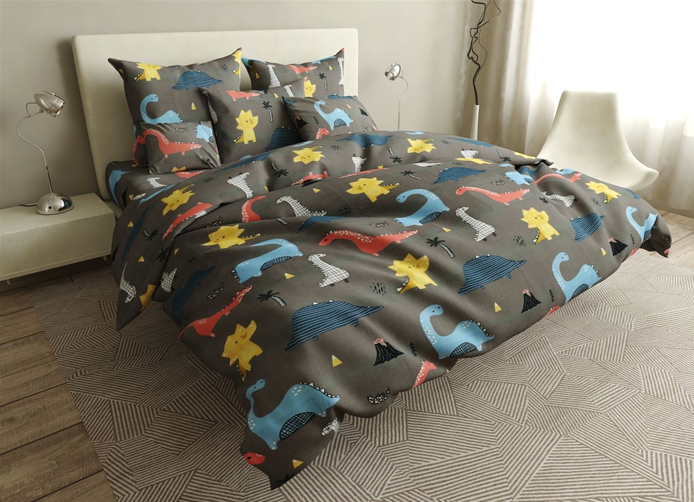 

Пододеяльник MirSon Бязь Premium 17-0412 Nodosaurus 175 х 210 см