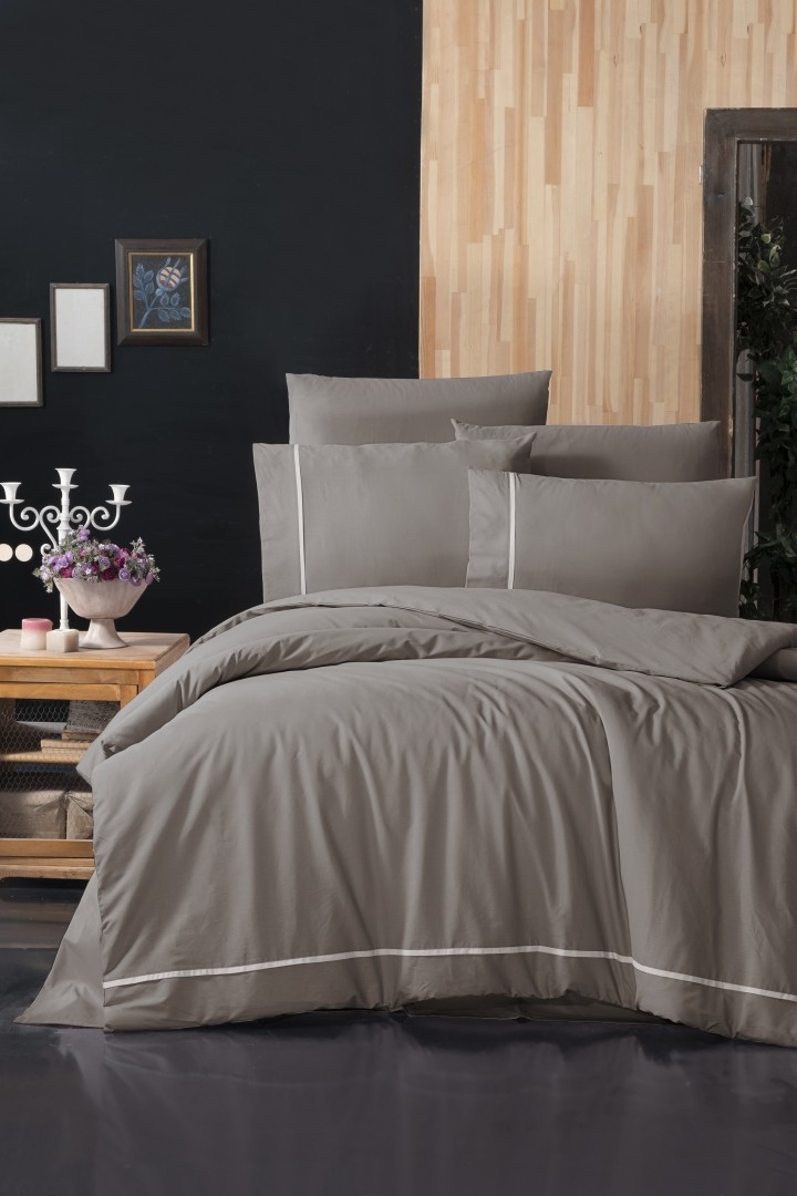 

Комплект постельного белья евро First Choice Ranforce Deluxe Alisa Mink 200х220 (RDLX-101 (EU))