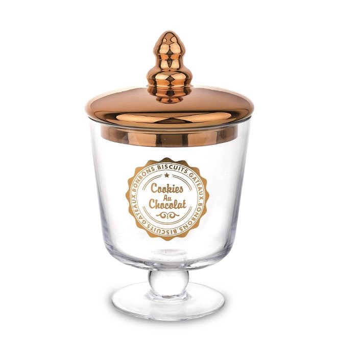 

Ємність скляна Ewax на ніжці з кришкою 34115