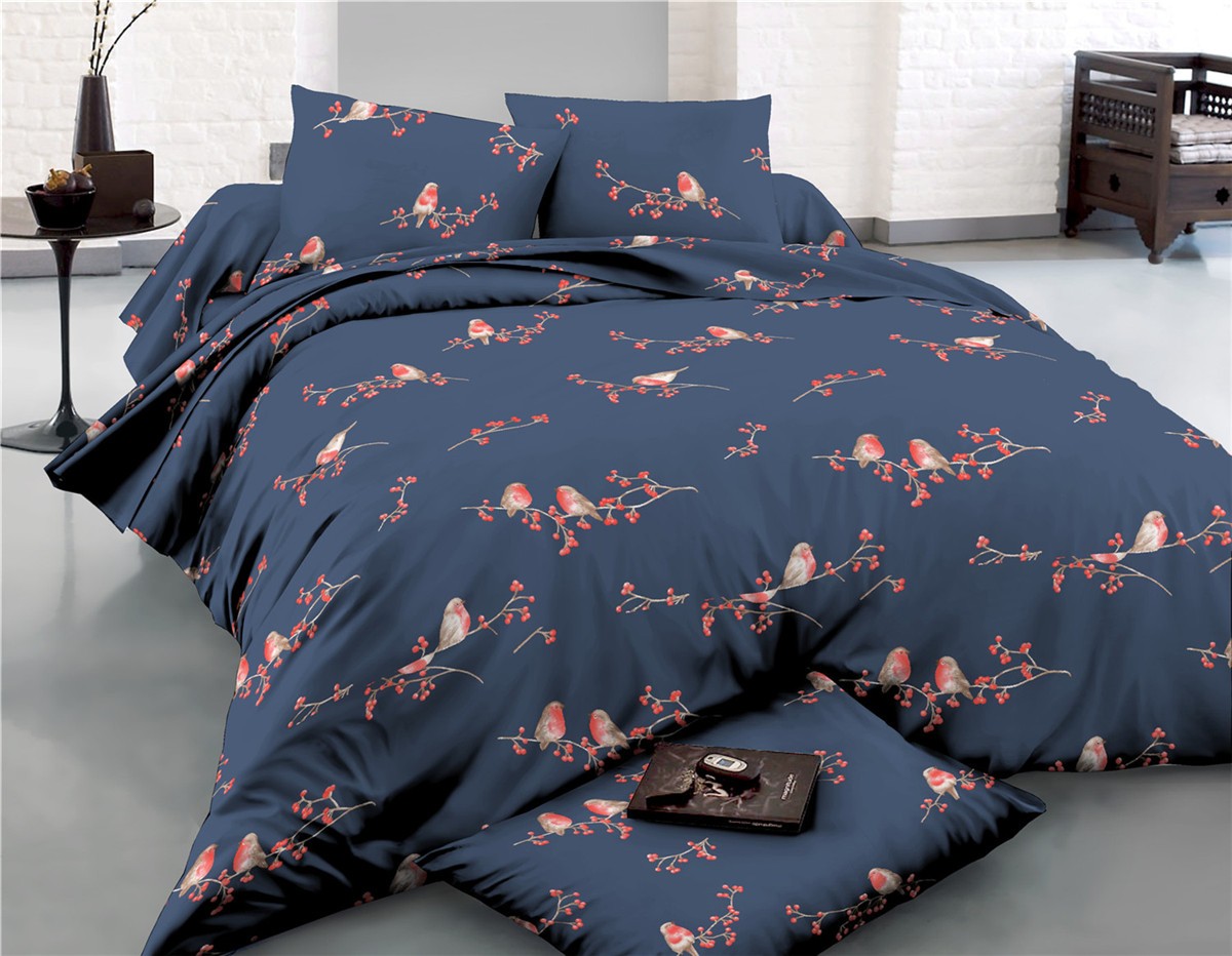 

Пододеяльник MirSon Сатин 22-1280 Bullfinches 175 x 210 см