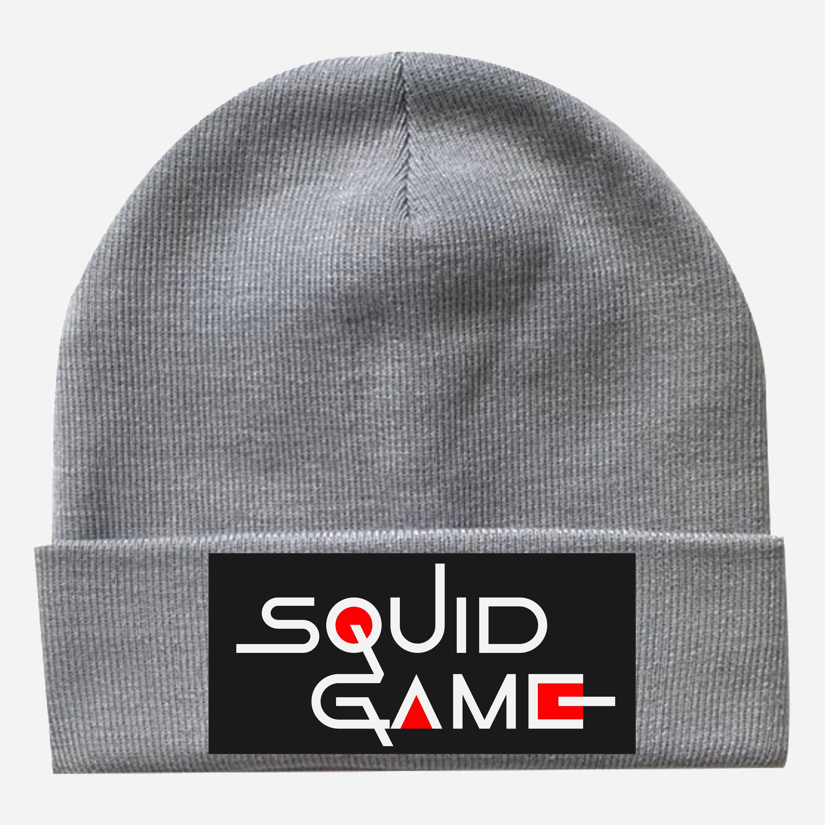 

Шапка Спиногрыз Squar game logo № 04-00105 54-56 Серая