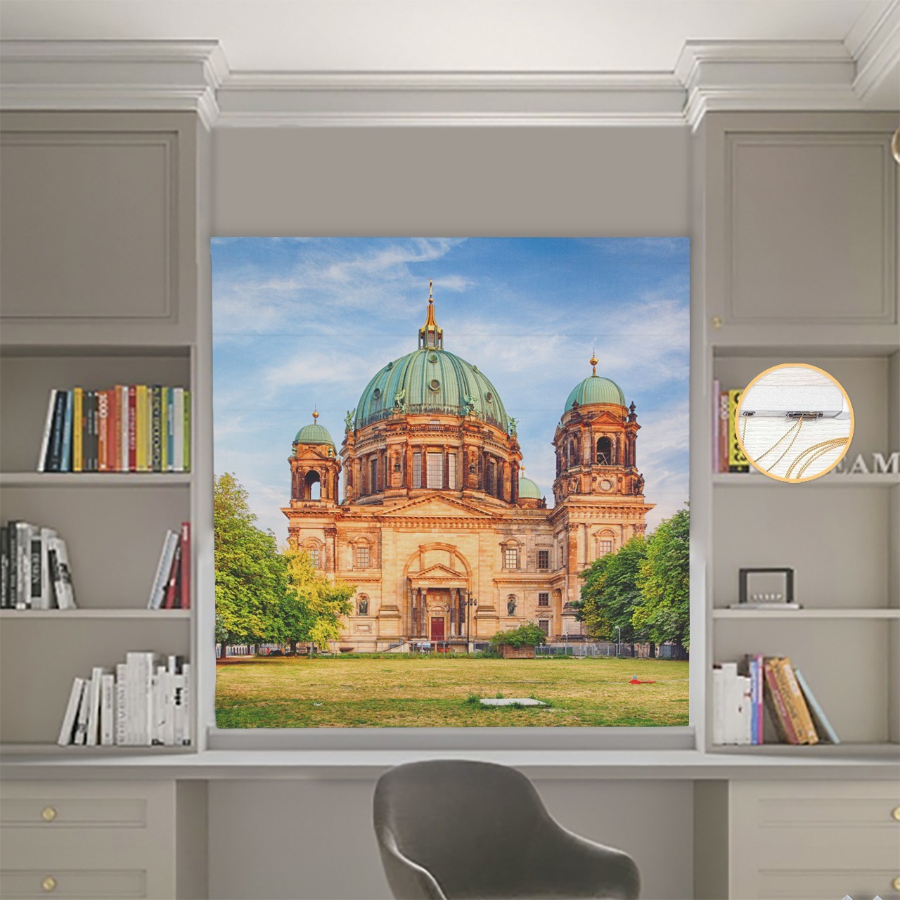 

Римские шторы DECOLIV Фотопечать Город 01-132 Блэкаут 290*170 см