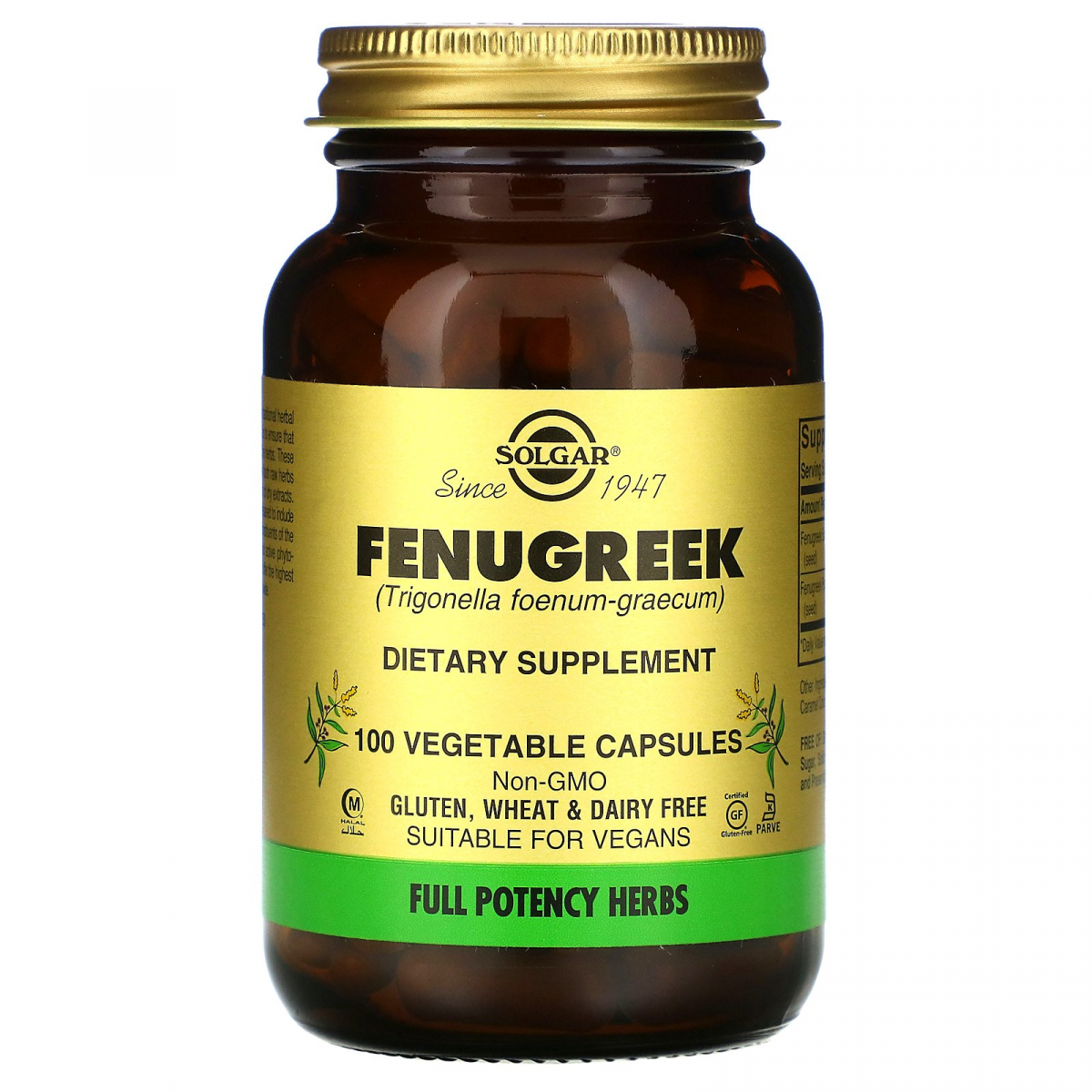 

Пажитник Solgar (Fenugreek) 100 капсул